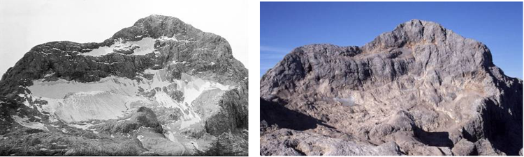 Triglavski ledenik v letih 1957 in 2003